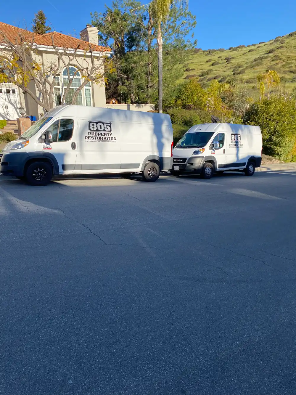 805 Property Restoration company vans